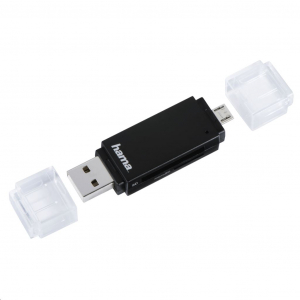 Hama USB 2.0 kártyaolvasó fekete (181056)